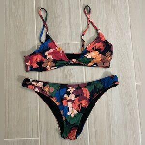 Rhythm Rio Black Floral Bikini